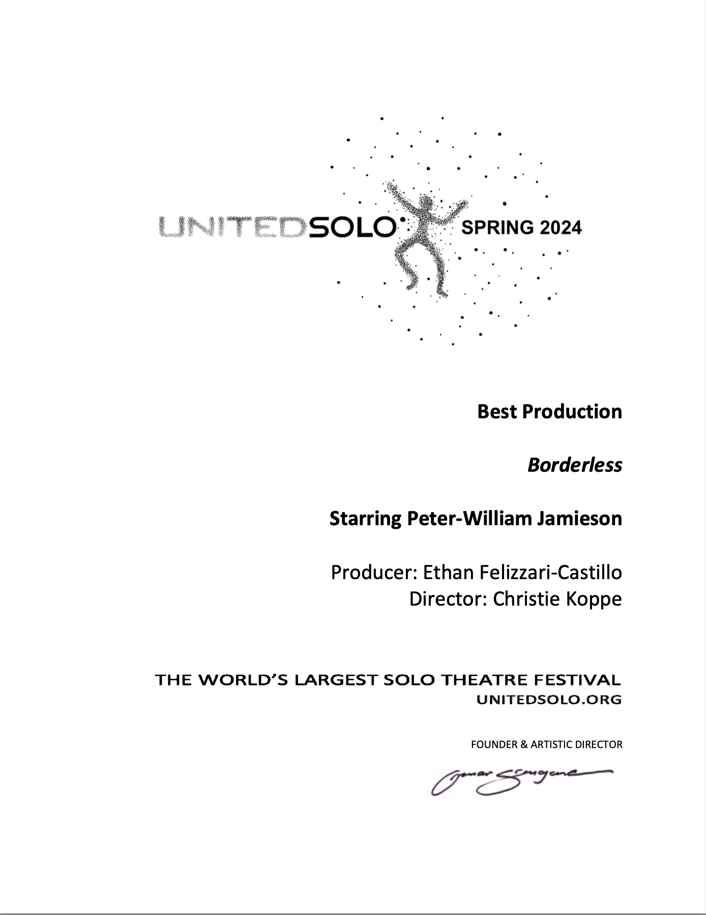 Unitedsolo.org “United Solo Concludes 2024 Spring Season With Grand Awards Gala”