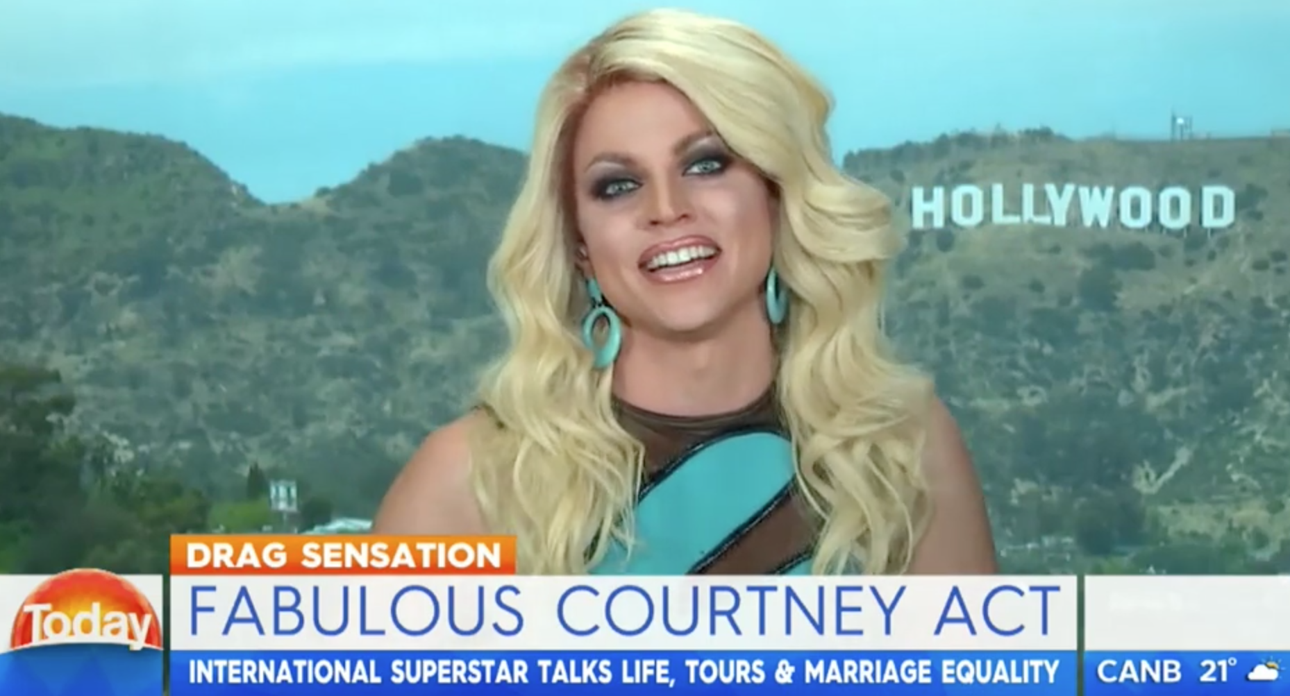 Today Show – “Courtney Act gets Under the Covers”